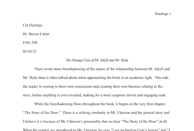 read your article or essay